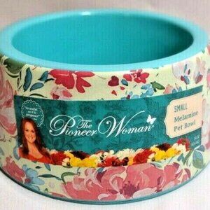 Pioneer Woman Pet Bowl Gorgeous Garden Melamine Small 14oz Dog Cat Dish New